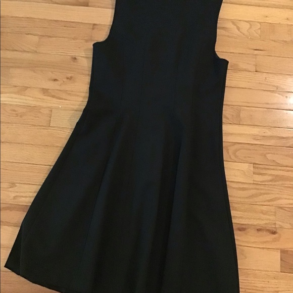 NEW ANN TAYLOR PONTE EXPOSED ZIPPER SLEEVELESS FIT & FLARE - Picture 5 of 14